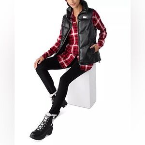 Karl Lagerfeld Checkered Button-Down Shirt, New, XS